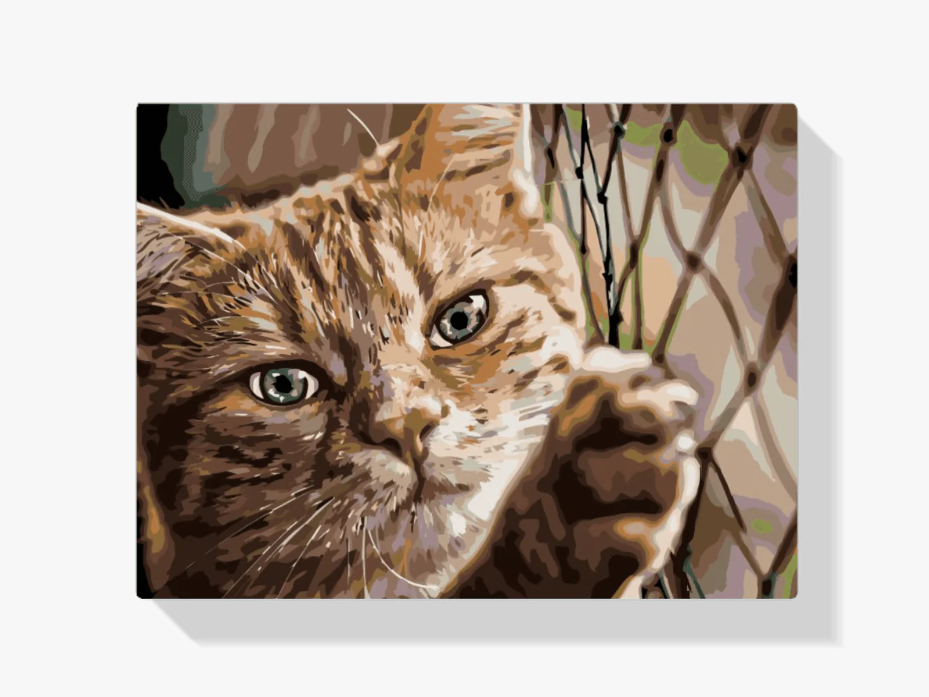 Diamond Painting - Chat sur la clôture - SEOS®