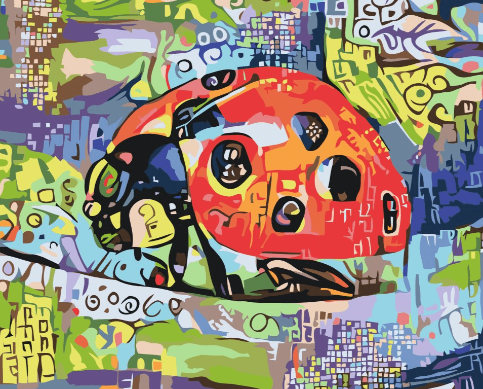 Diamond Painting - Coccinelle colorée - SEOS®