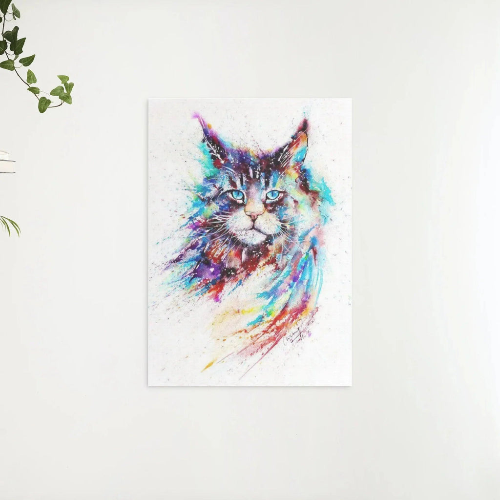 Diamond Painting - Chat Aquarelle Coloré - SEOS®