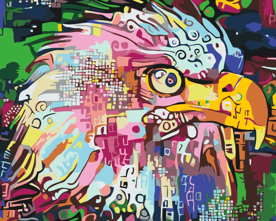 Diamond Painting - Aigle coloré - SEOS®
