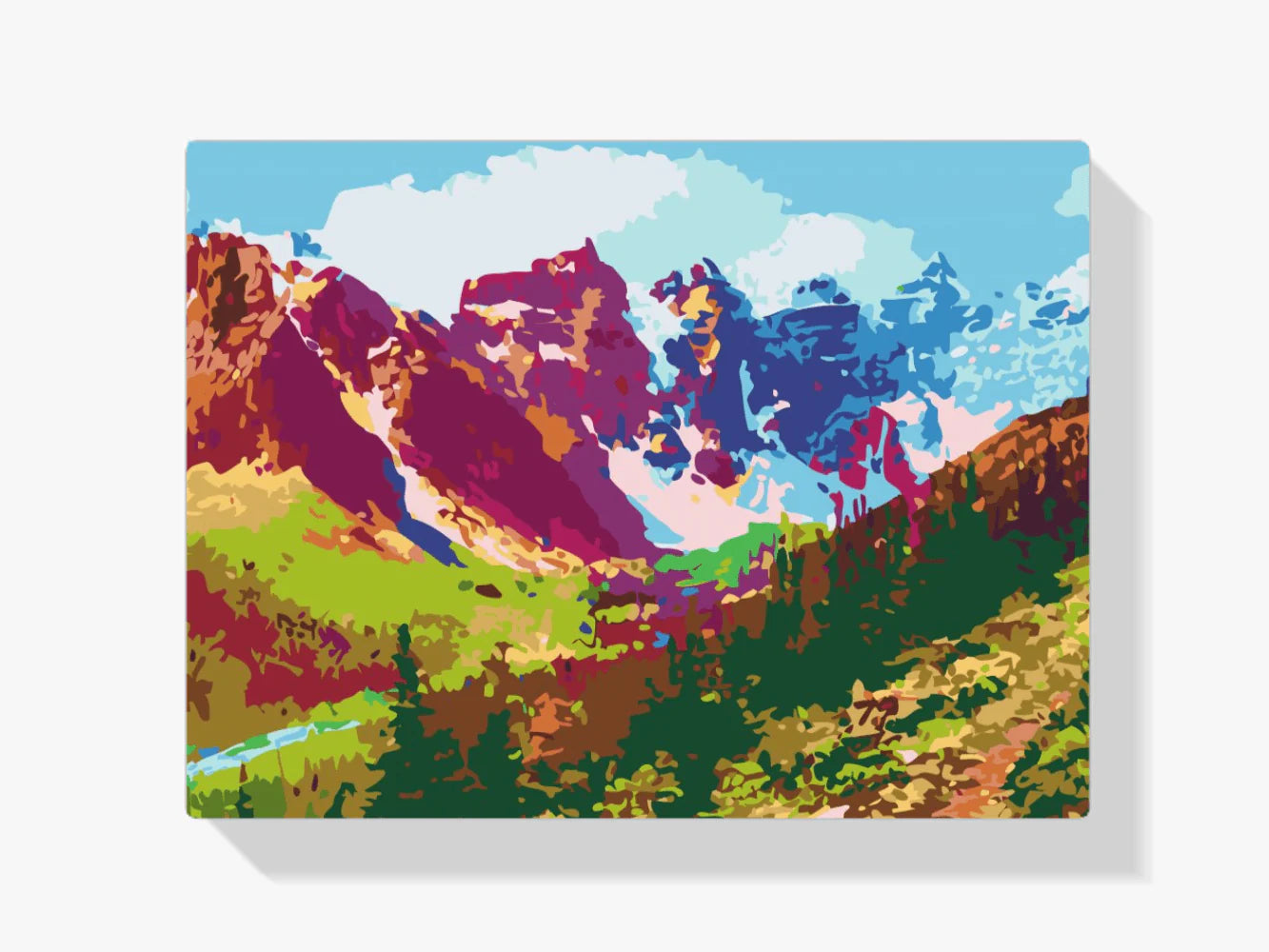 Diamond Painting - Montagnes colorées - SEOS Shop ®