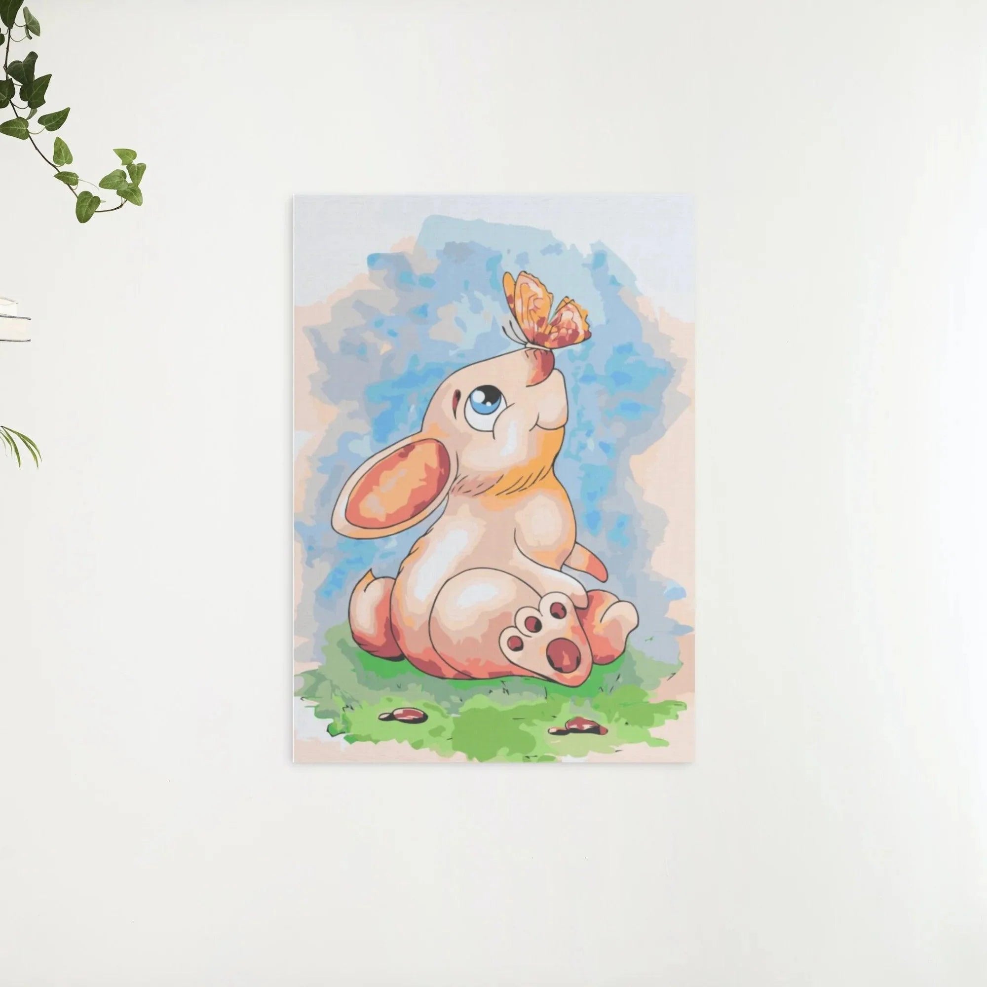 Diamond Painting - Lapin avec un papillon sur son nez - SEOS®