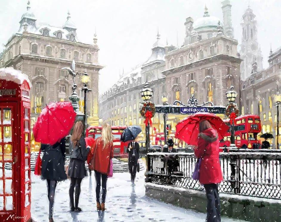 Diamond Painting - Londres sous la neige - SEOS Shop ®