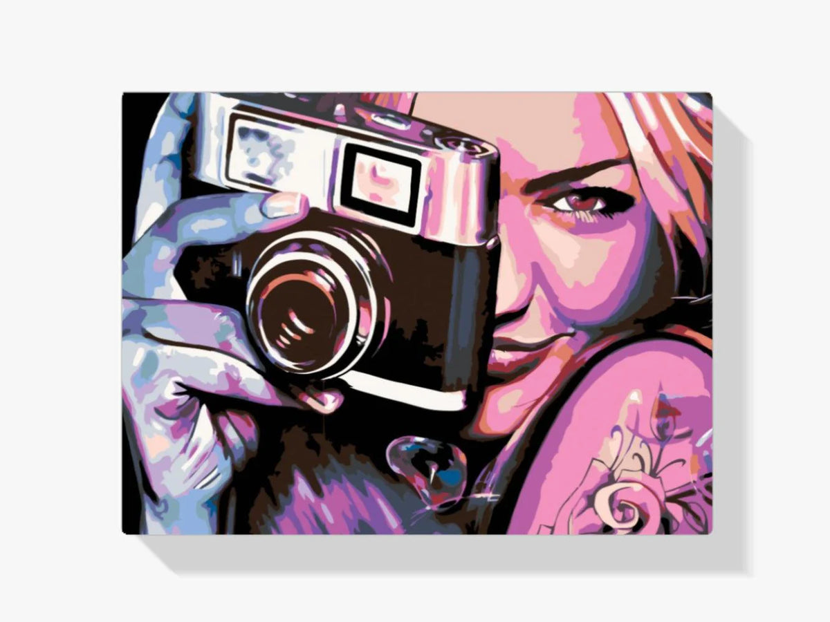Diamond Painting - Fille avec une caméra - SEOS Shop ®