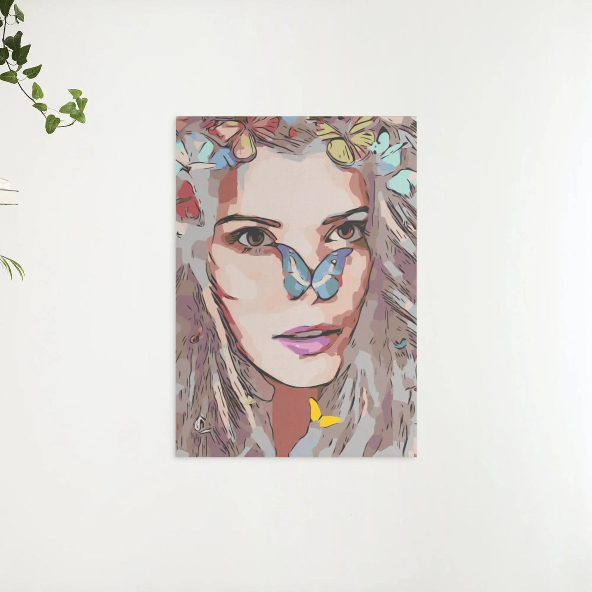 Diamond Painting - Fille avec des papillons - SEOS Shop ®