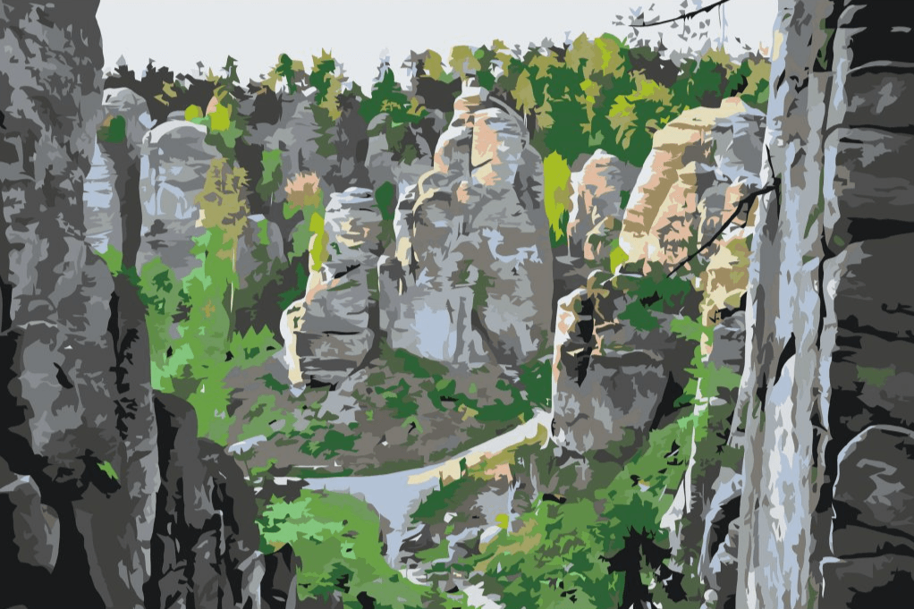 Diamond Painting - Monts Bucegi, Roumanie 3 - SEOS Shop ®