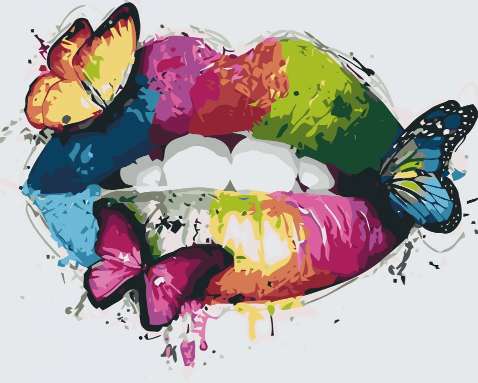 Diamond Painting - Lèvres arc-en-ciel - SEOS Shop ®