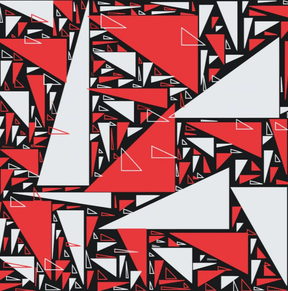 Diamond Painting - Triangles rouges et blancs - SEOS Shop ®