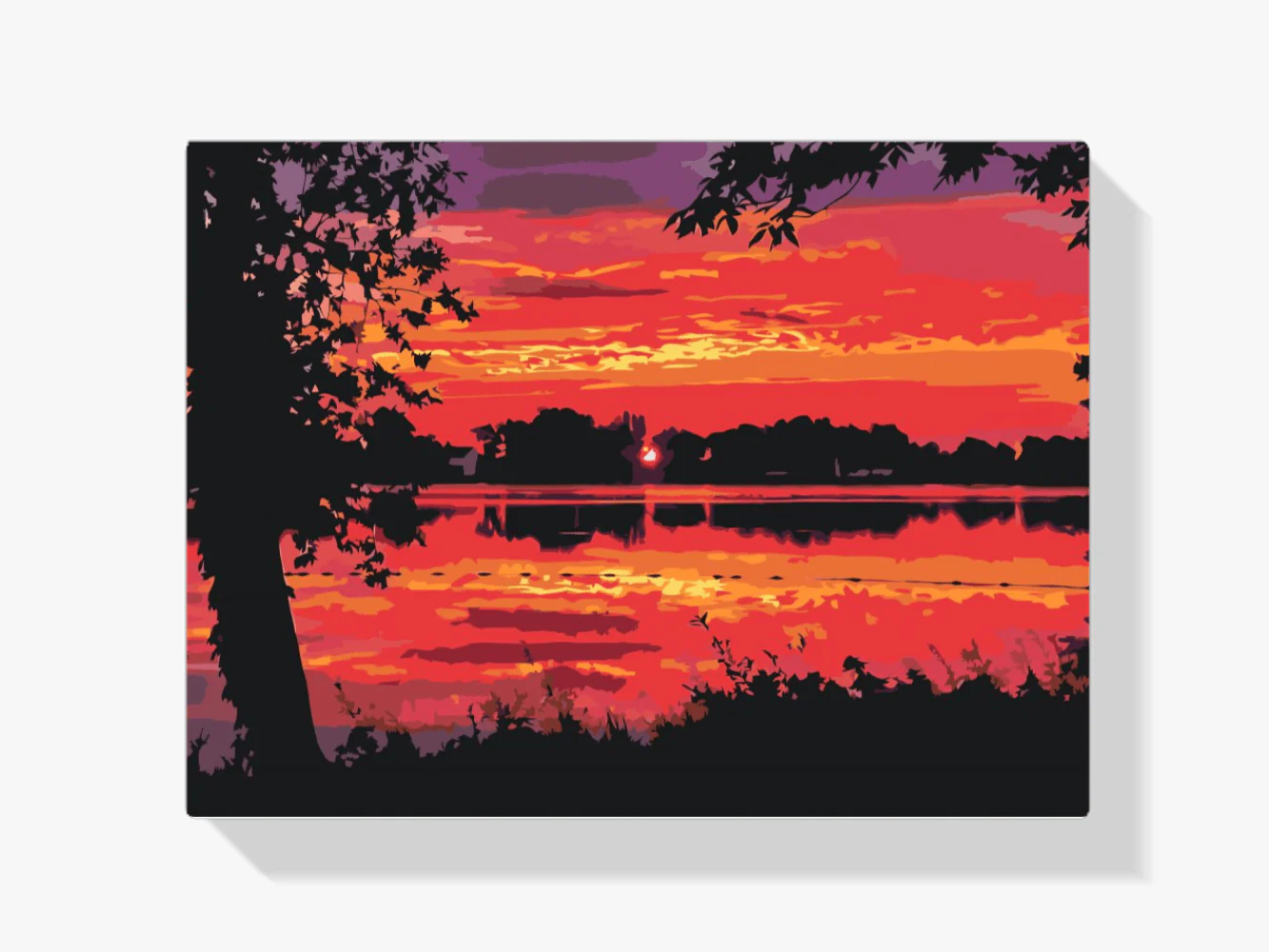Diamond Painting - Coucher de soleil rouge - SEOS Shop ®