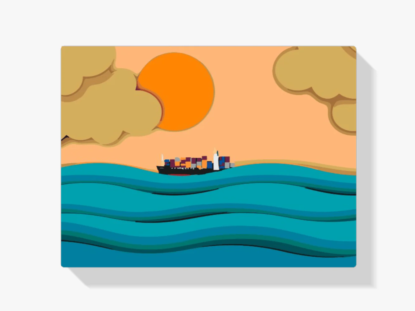 Diamond Painting - Bateau dans les vagues - SEOS Shop ®