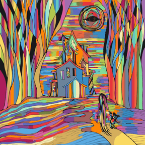 Diamond Painting - Maison Coloré Effrayant - SEOS Shop ®