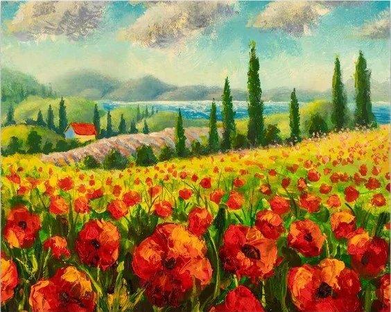Diamond Painting - Paysage de Toscane - SEOS Shop ®