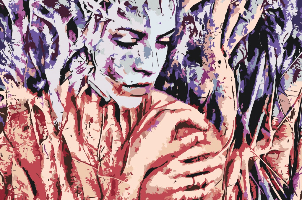 Diamond Painting - Femme entre les racines des arbres - SEOS Shop ®