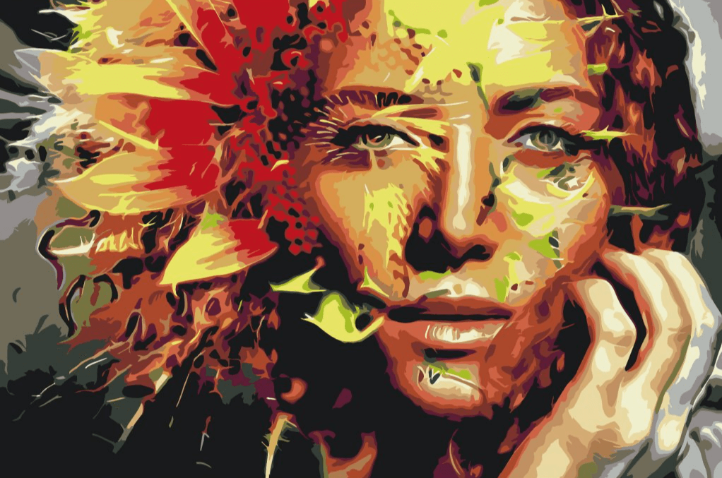 Diamond Painting - Femme cachée dans un tournesol - SEOS Shop ®