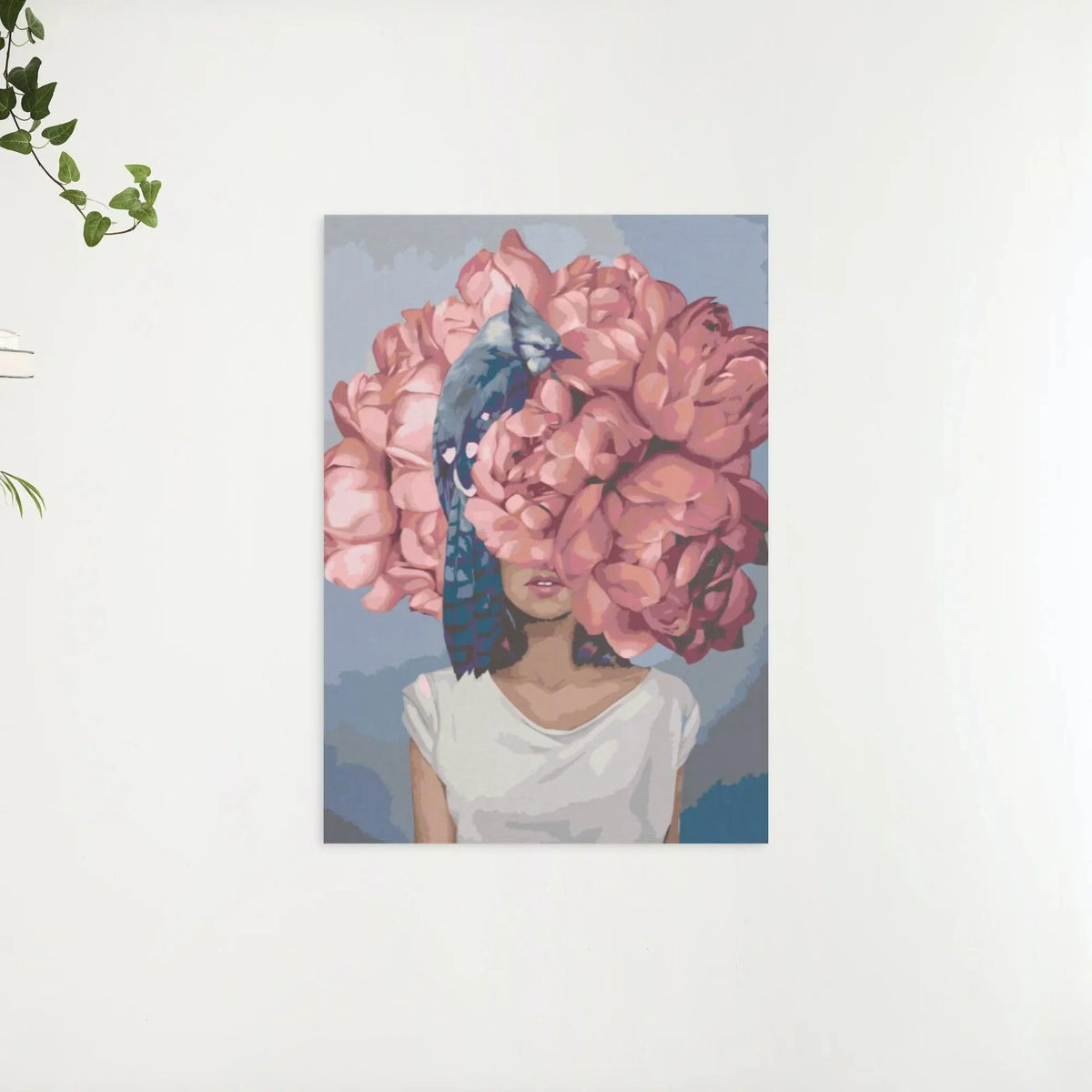 Diamond Painting - Femme cachée dans des pivoines - SEOS Shop ®