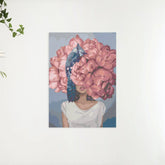Diamond Painting - Femme cachée dans des pivoines - SEOS Shop ®
