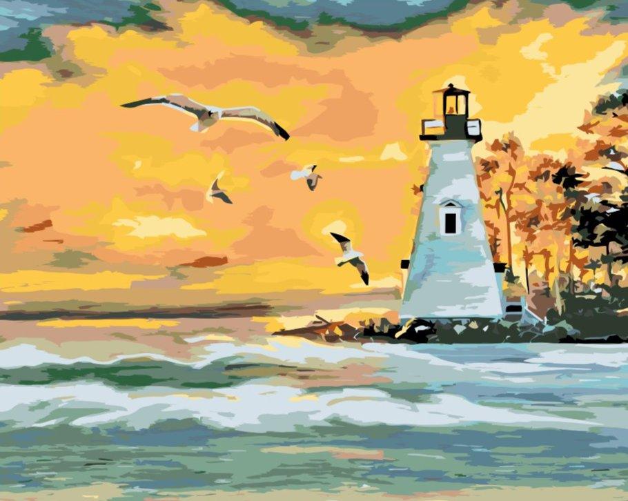 Diamond Painting - Phare et mouettes - SEOS Shop ®
