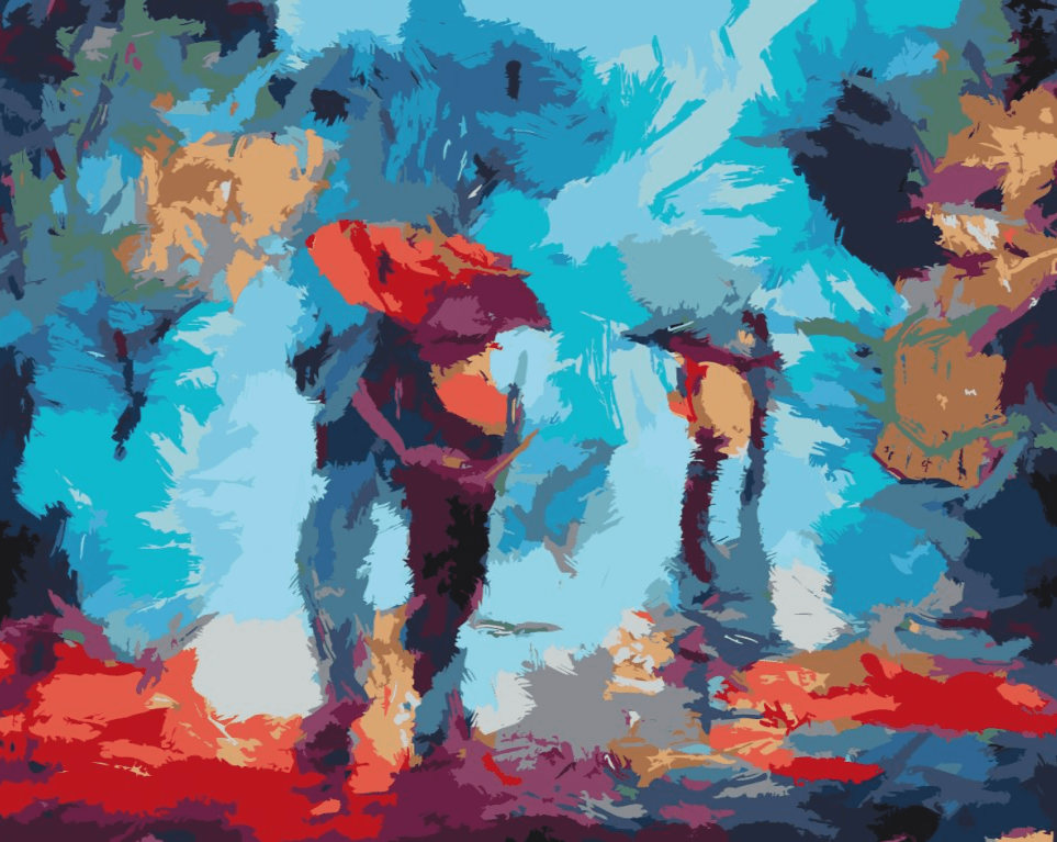 Diamond Painting - Promenade sous la pluie - SEOS Shop ®