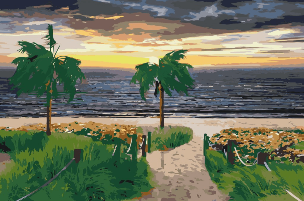 Diamond Painting - Plage et palmiers - SEOS Shop ®