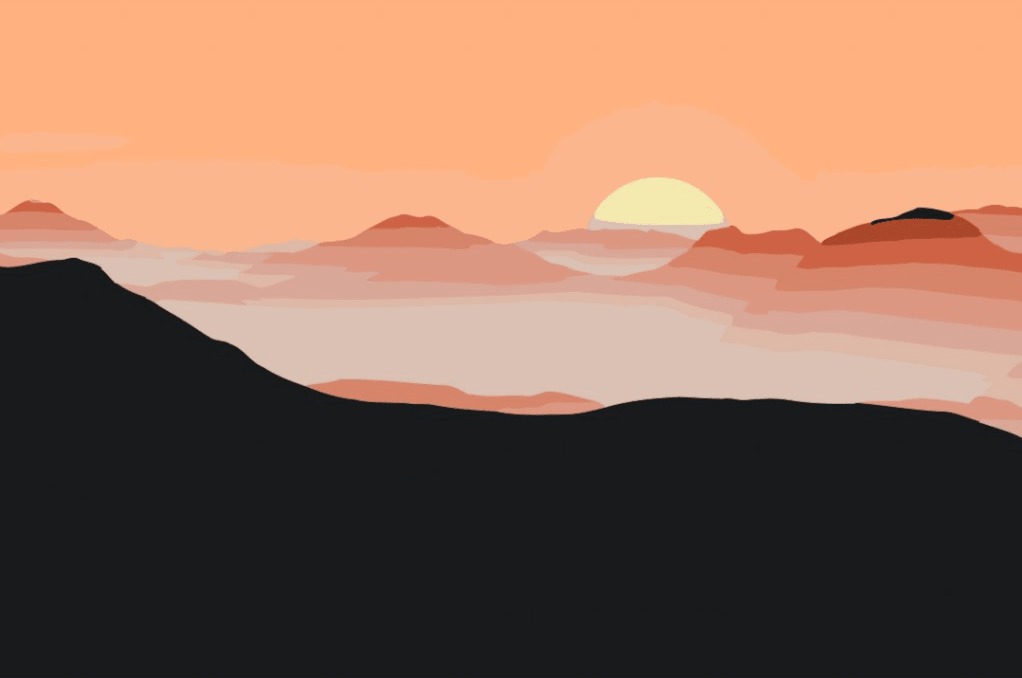 Diamond Painting - Soleil dans les montagnes - SEOS Shop ®