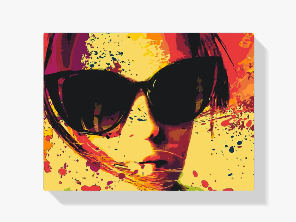 Diamond Painting - Lunettes de soleil en jaune - SEOS Shop ®