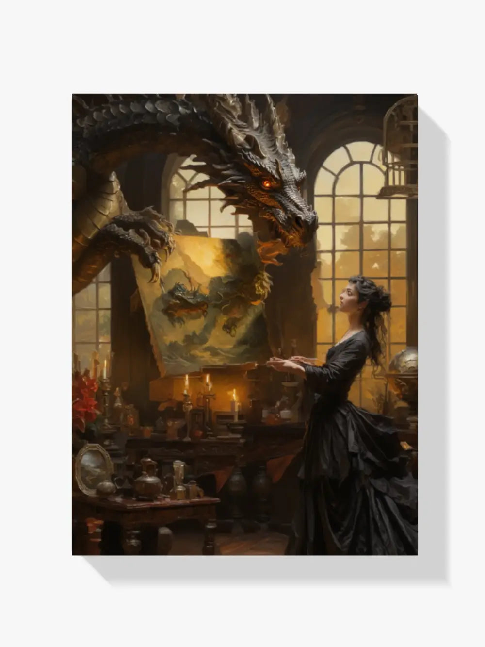 Diamond Painting - Dragon et le peintre - SEOS Shop ®