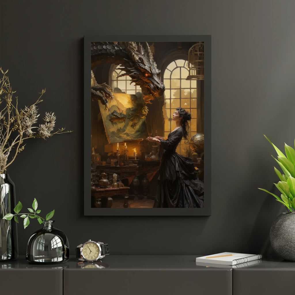 Diamond Painting - Dragon et le peintre - SEOS Shop ®
