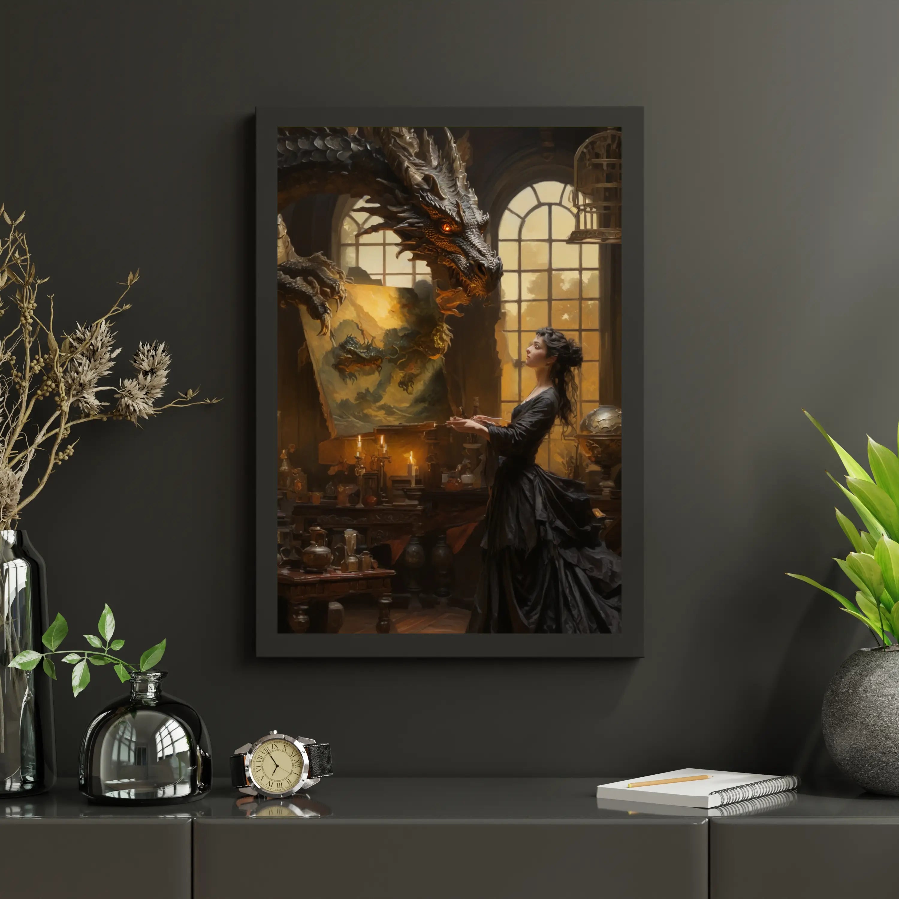 Diamond Painting - Dragon et le peintre - SEOS Shop ®