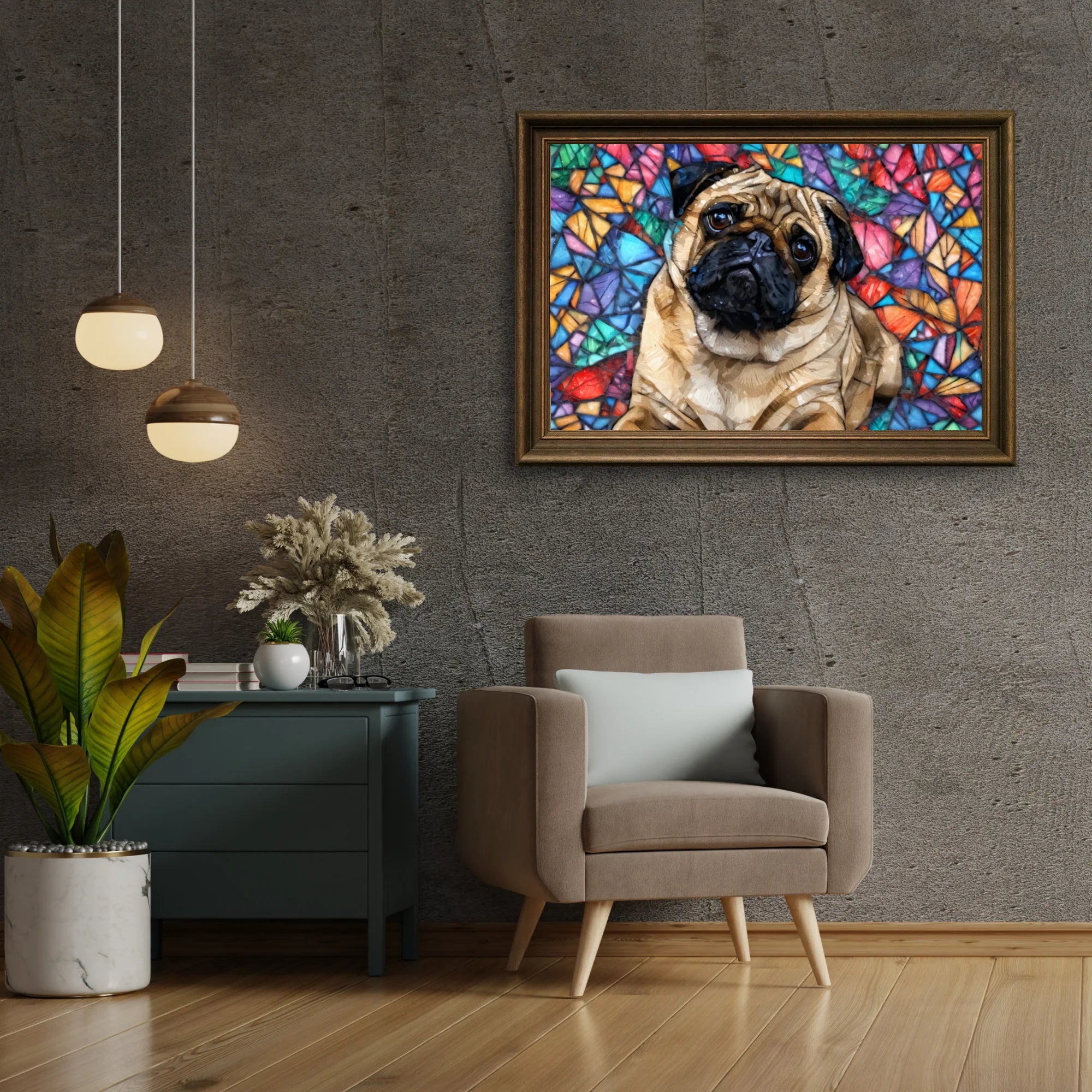 Diamond Painting - Verre teinté bouledogue - SEOS Shop ®
