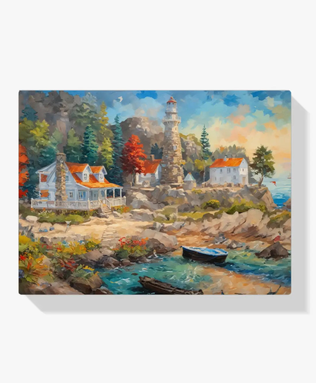 Diamond Painting - Maison au bord d'une rive - SEOS Shop ®