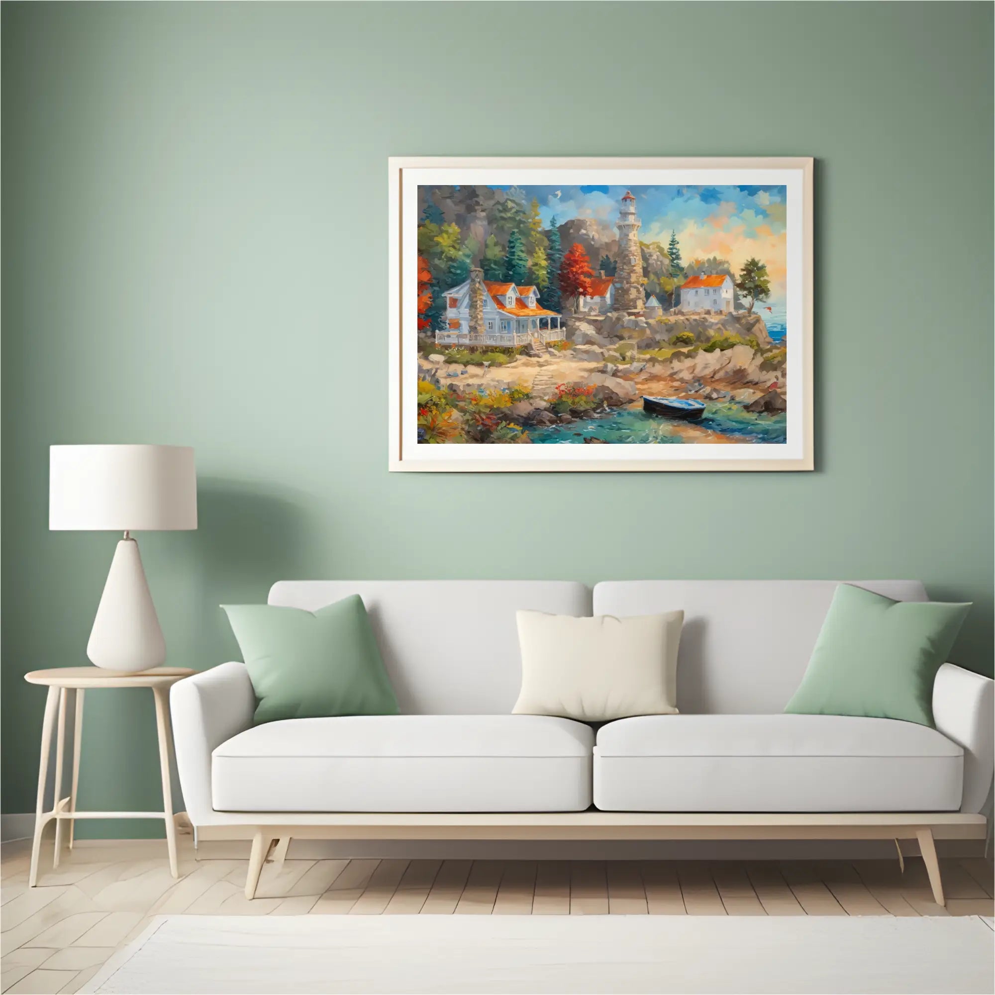 Diamond Painting - Maison au bord d'une rive - SEOS Shop ®