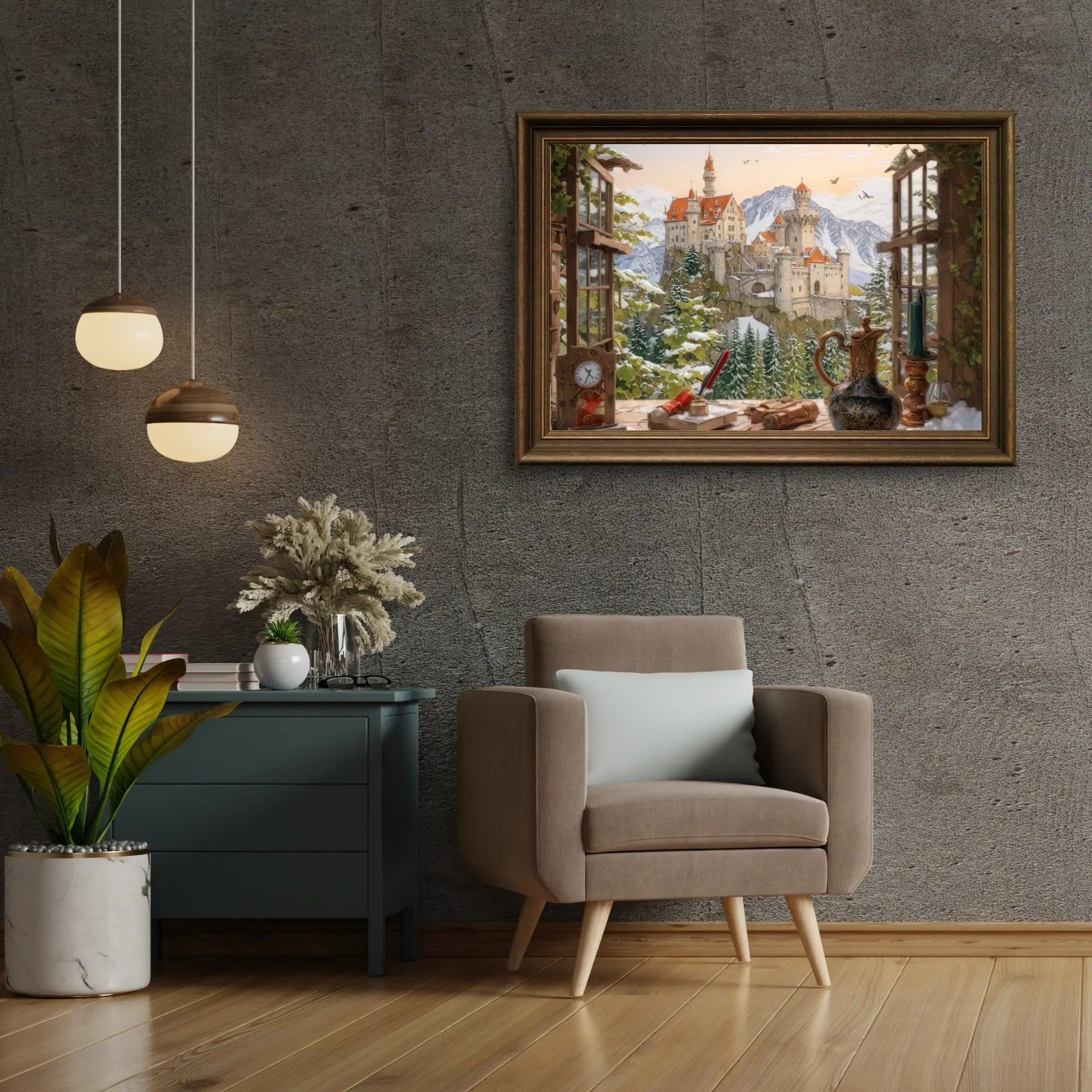 Diamond Painting - Château sur la montagne - SEOS Shop ®