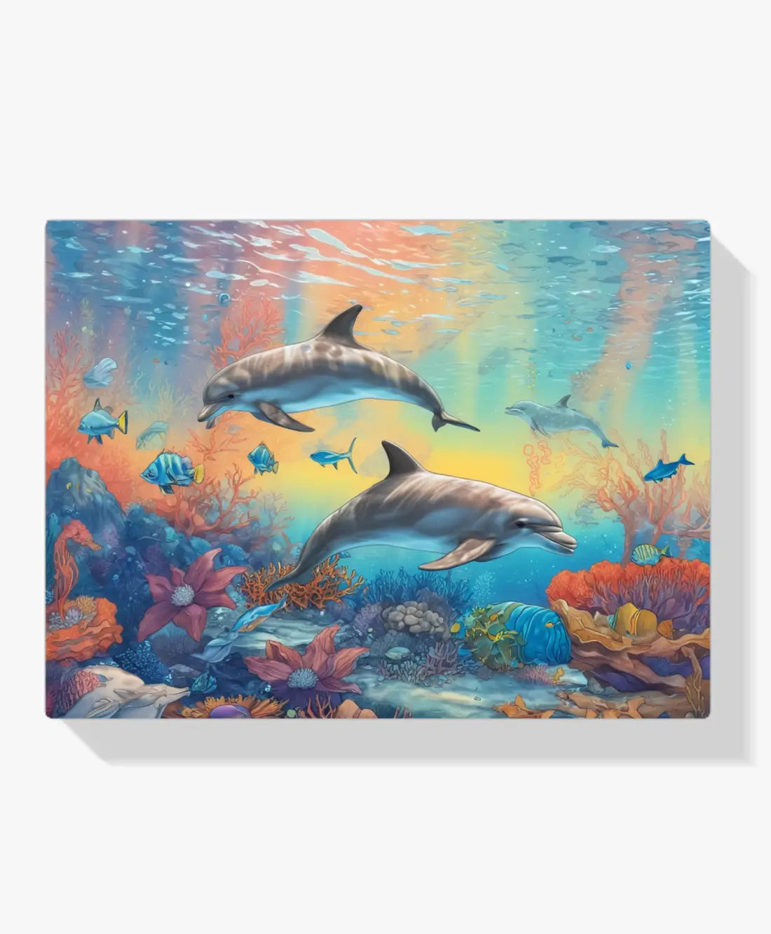 Diamond Painting - Dauphins arc-en-ciel - SEOS Shop ®
