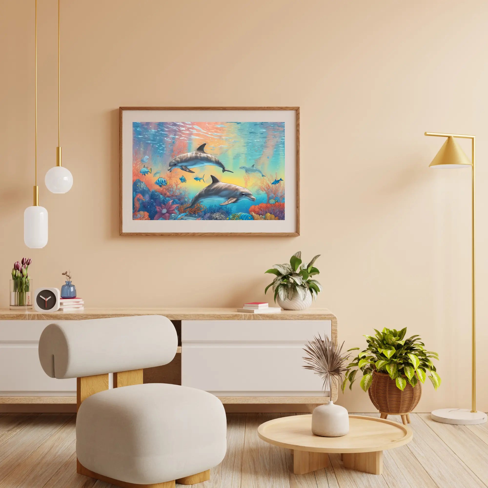 Diamond Painting - Dauphins arc-en-ciel - SEOS Shop ®