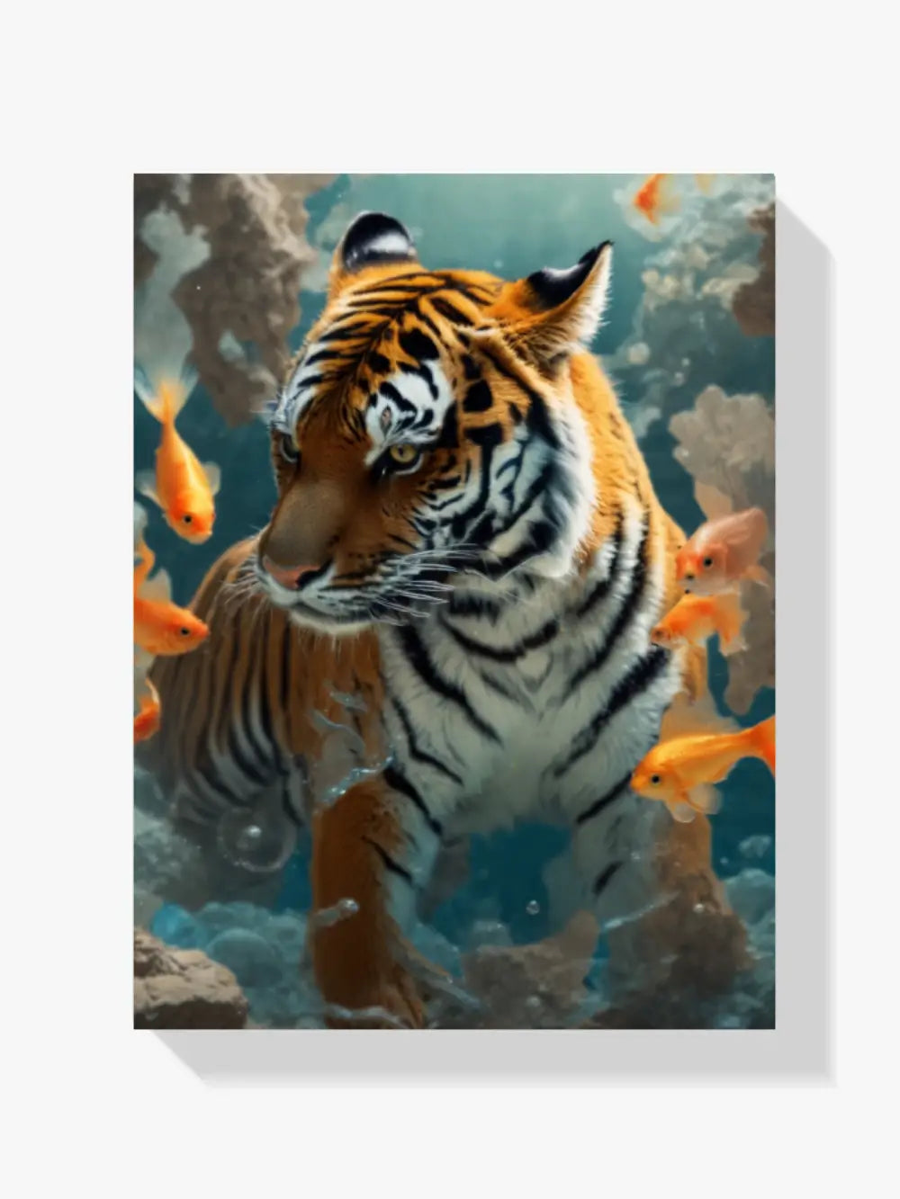 Diamond Painting - Tigre et Poisson Rouge - SEOS Shop ®