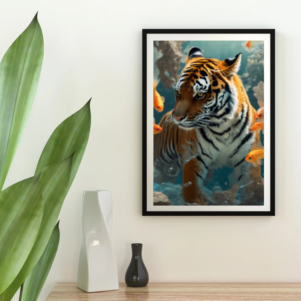Diamond Painting - Tigre et Poisson Rouge - SEOS Shop ®