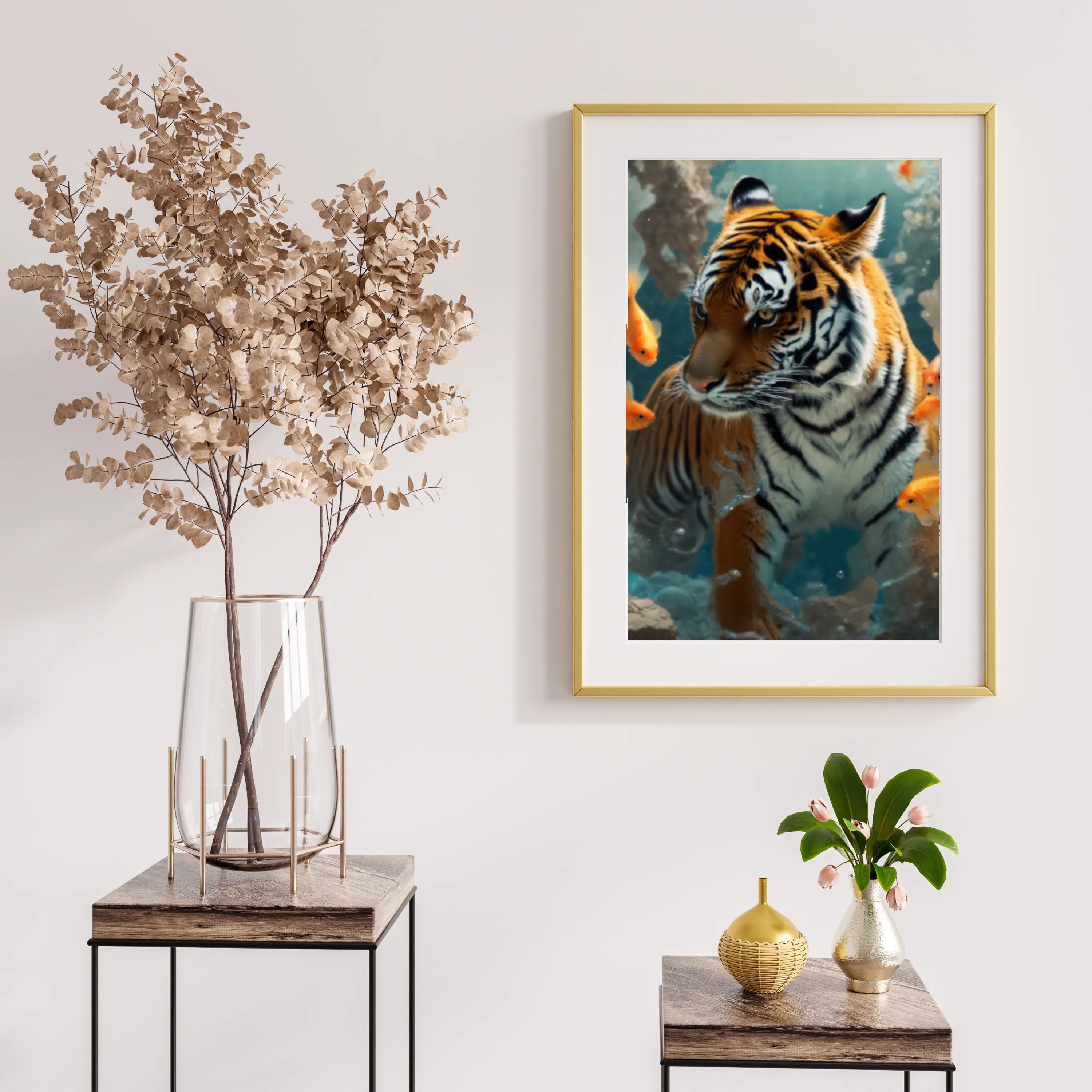 Diamond Painting - Tigre et Poisson Rouge - SEOS Shop ®