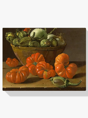 Diamond Painting Nature morte avec des tomates, un bol d'aubergines et des oignons - SEOS Shop ®