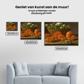 Diamond Painting Nature morte avec des tomates, un bol d'aubergines et des oignons - SEOS Shop ®