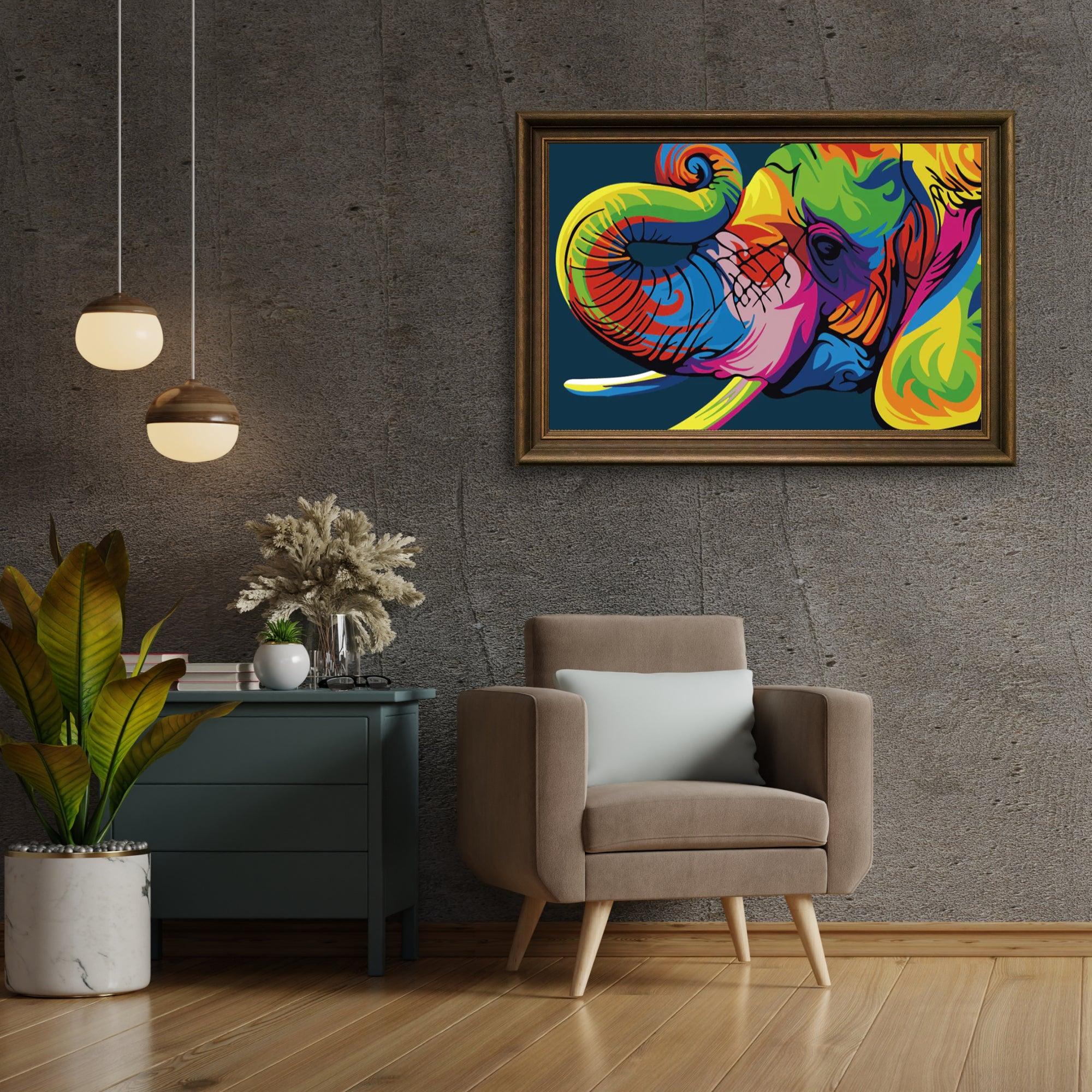 Diamond Painting - Éléphant Abstrait - SEOS®