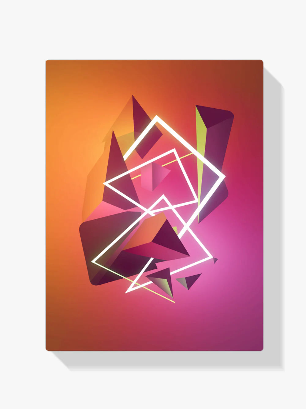 Diamond Painting - Formes géométriques abstraites en couleurs néon