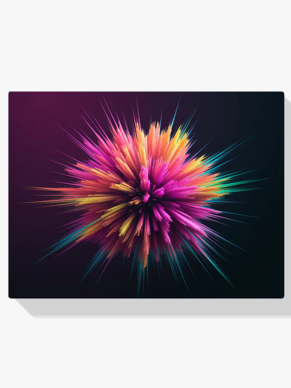 Diamond Painting - Explosion cosmique abstraite avec des couleurs vives