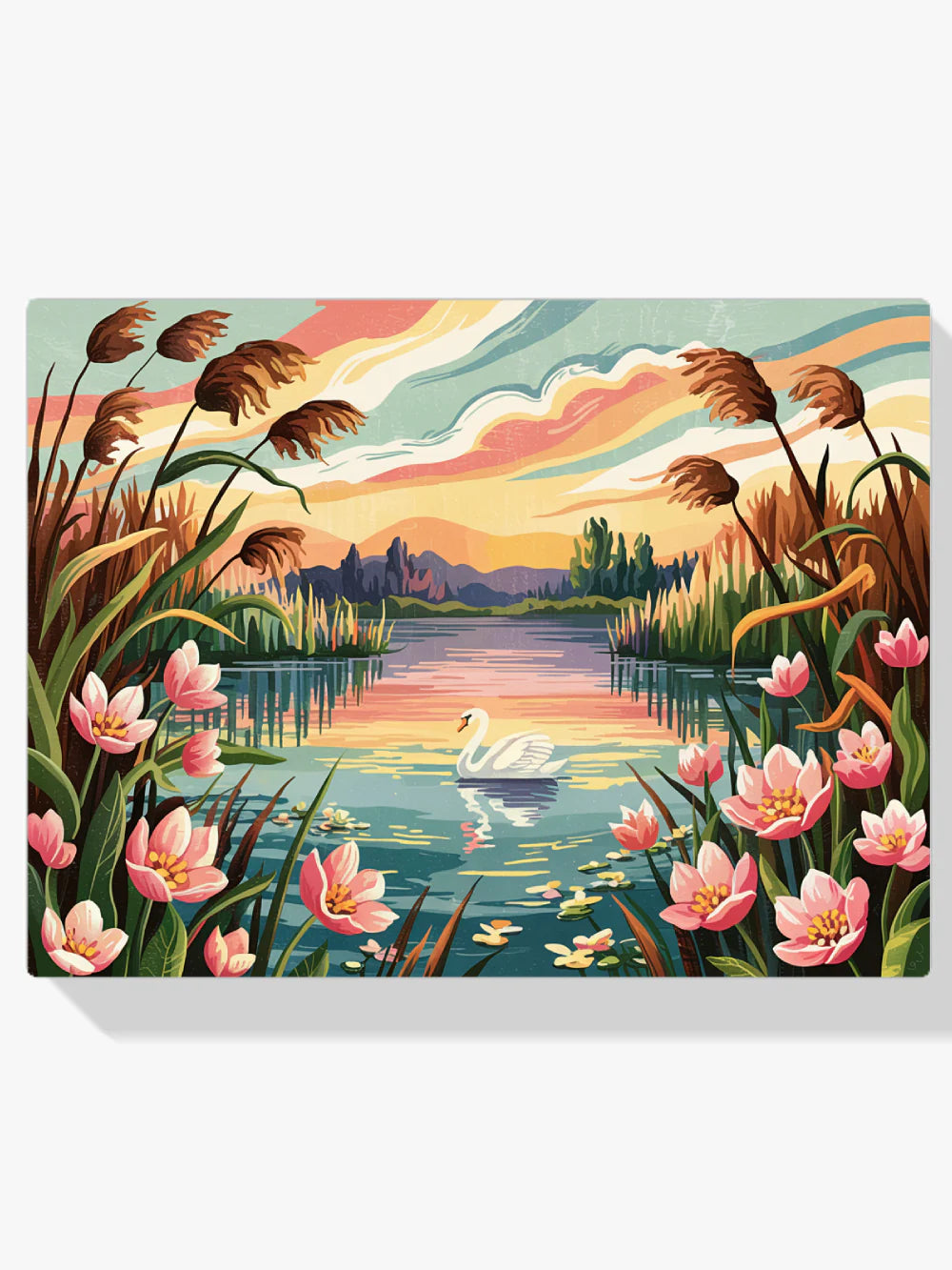 Diamond Painting - Paysage floral nocturne