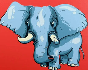 Diamond Painting - Bébé éléphant veau