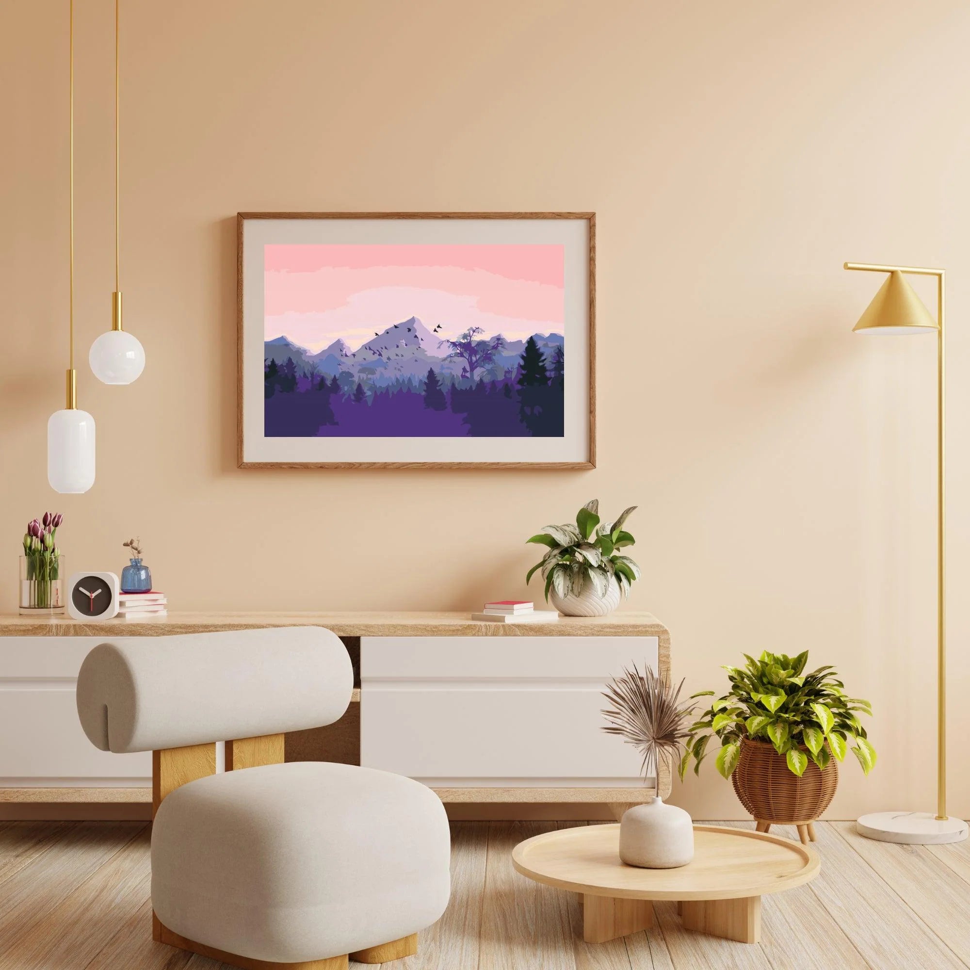 Diamond Painting - Bergen au coucher du soleil - SEOS Shop ®