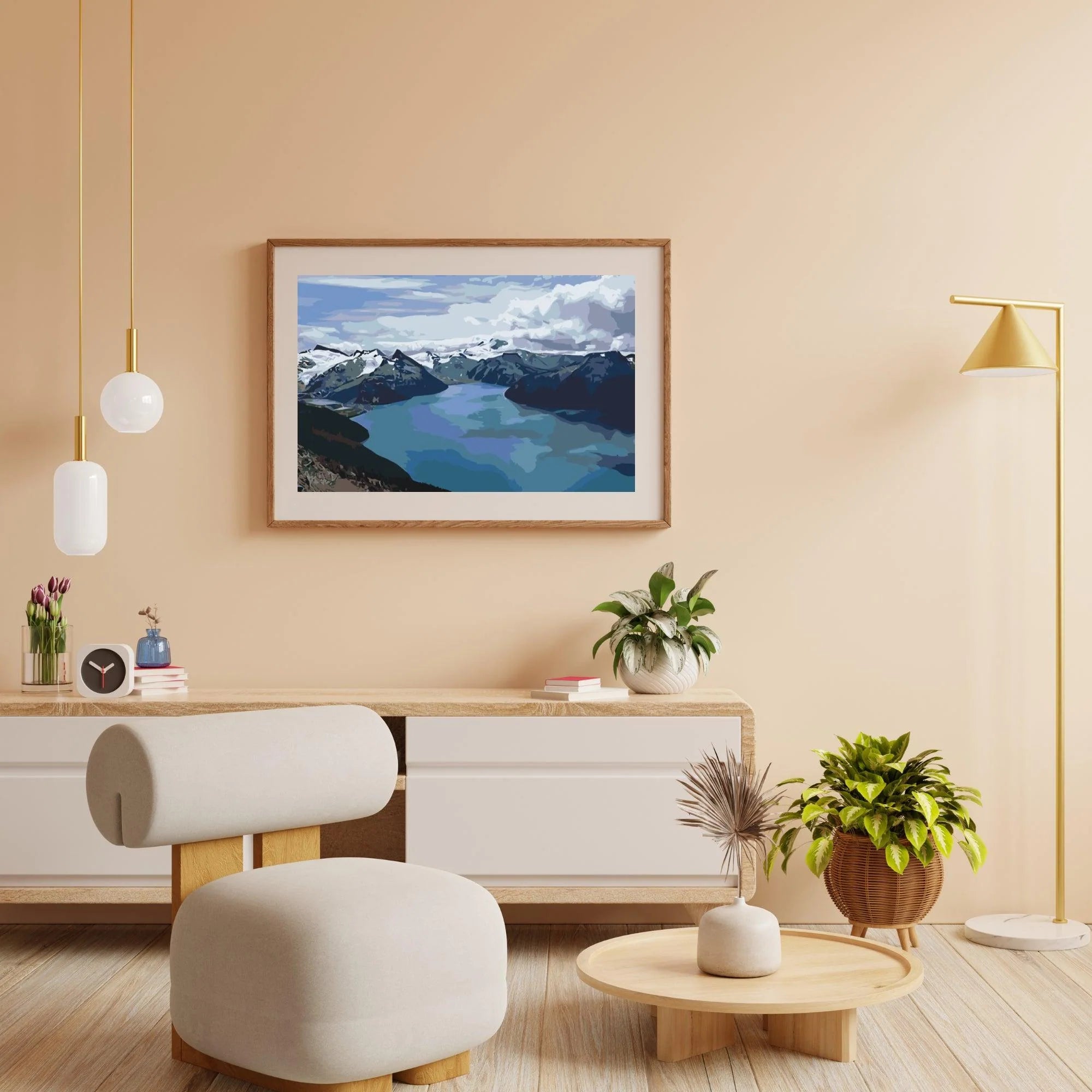 Diamond Painting - Montagnes enneigées au bord du lac - SEOS Shop ®