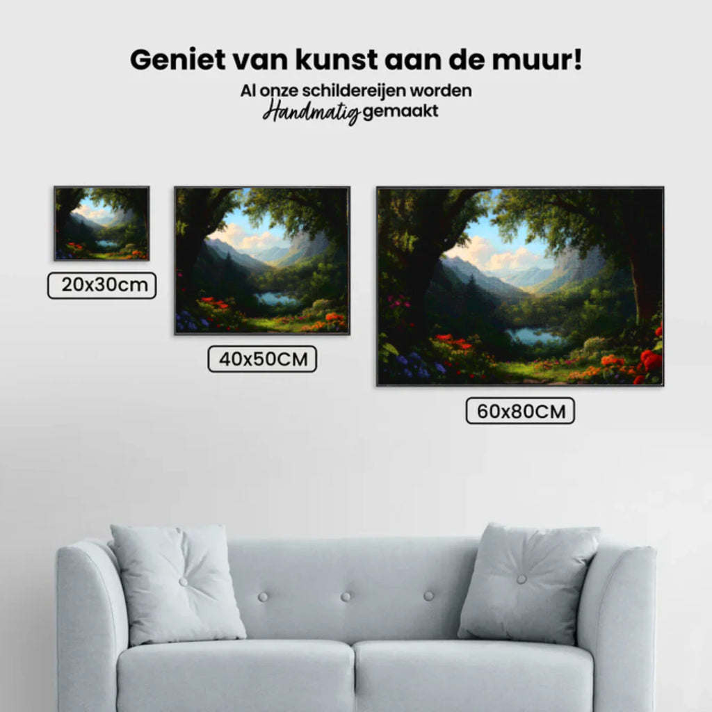 Diamond Painting - Forêt enchantée de fleurs