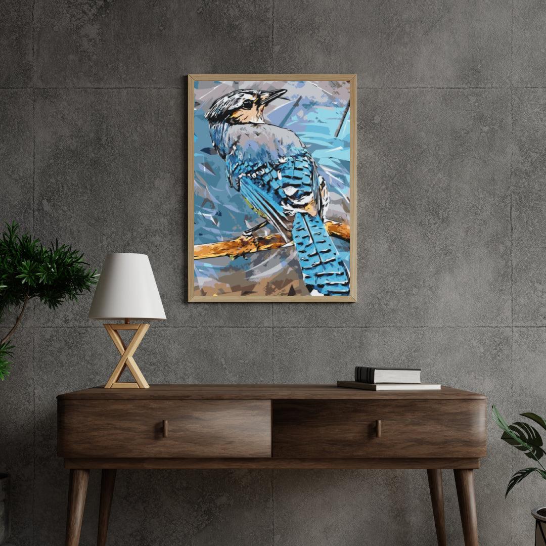 Diamond Painting - Oiseau geai bleu - SEOS®