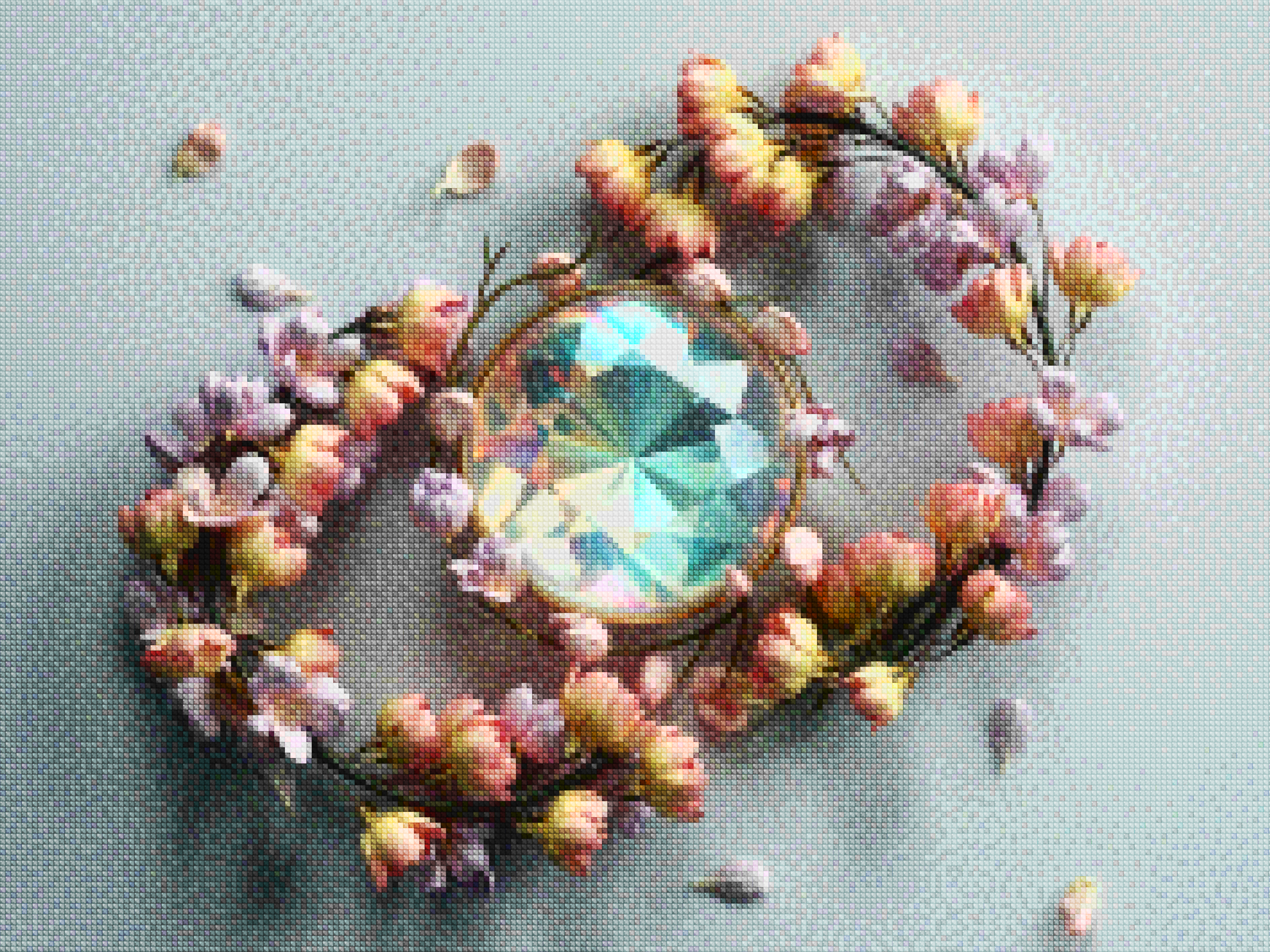 Diamond Painting - Pétales de fleurs en silence