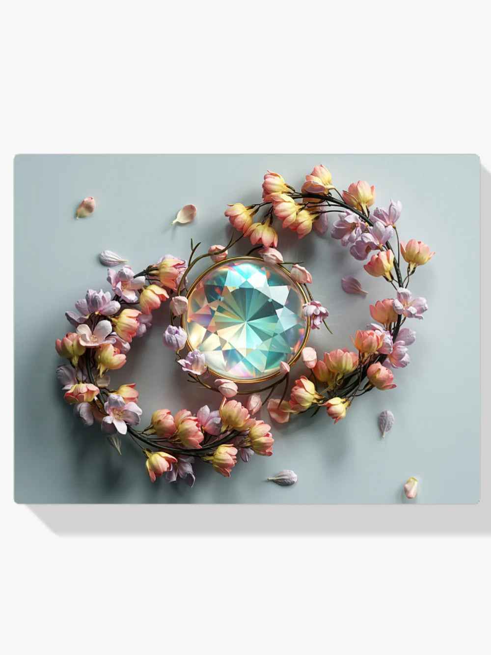 Diamond Painting - Pétales de fleurs en silence